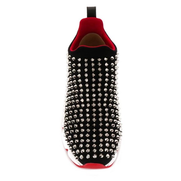 CHRISTIAN LOUBOUTIN Spike Sock Donna studded flat neoprene sneakers - Picture 4 of 4